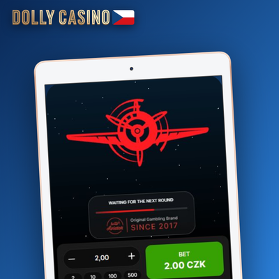 Dva sázkové panely pro dvojitou strategii v Aviator hře Dolly Casino Casino