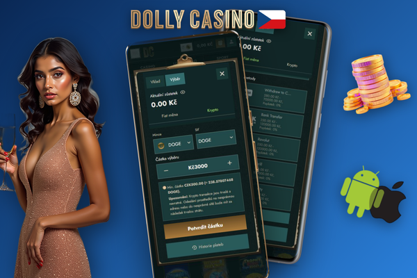Příprava na první výběr výher z Dolly Casino Casino přes mobilní telefon