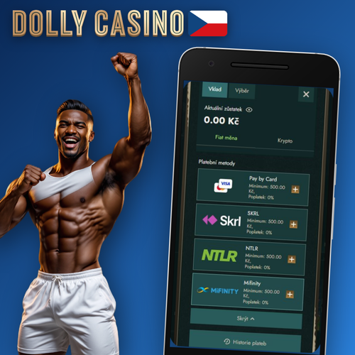 Dolly Casino Casino vklad: karty Visa, Mastercard, e-peněženky a kryptoměny na jednom místě